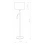 Nowodvorski Lighting Hotel lampa stojąca 2x25 W szara 9072 zdj.2