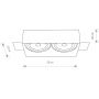 Nowodvorski Lighting Mod lampa do zabudowy 2x15 W czarna 9403 zdj.2