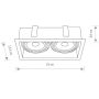 Nowodvorski Lighting Mod lampa do zabudowy 2x15 W czarna 9416 zdj.2