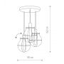 Nowodvorski Lighting Manufacture III lampa podsufitowa 3x60W czarna/miedź 9740 zdj.2