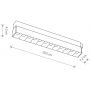 Nowodvorski Lighting LVM Focus LED lampa do szynoprzewodów 1x9 W czarny 10644 zdj.2