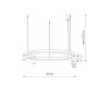 Nowodvorski Fourty Round LED lampa wisząca 7x10 W niebieska 12283 zdj.2
