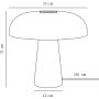 Nordlux DFTP Glossy lampa stołowa 1x15W szary/biały opal 2020505010 zdj.2
