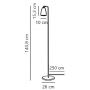 Nordlux Nexus lampa stojąca 1x6 W czarna 2020644003 zdj.2