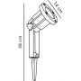 Nordlux Spotlight lampa gruntowa 1x35 W czarna 20789903 zdj.2