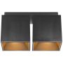 Nordlux Ethan lampa podsufitowa 2x50 W czarna 2110410103 zdj.1