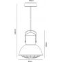 Nordlux Porter lampa podsufitowa 1x60W stal 2213033031 zdj.2