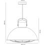 Nordlux Porter lampa wisząca 1x60W stal 2213043031 zdj.2