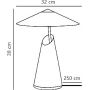 Nordlux Taido lampa stołowa 1x25 W brązowa 2320375018 zdj.2