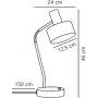 Nordlux Matis lampa biurkowa 1x15 W biała 2412305001 zdj.2