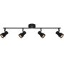 Nordlux Boston lampa podsufitowa 4x5 W czarna 2512380103 zdj.1