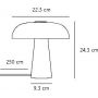 Nordlux Glossy Mini lampa stołowa 1x15 W biała 2520015001 zdj.2