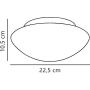 Nordlux Ufo plafon 1x15 W biały 25576000 zdj.2