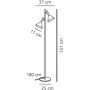 Nordlux Kelvis lampa stojąca 2x12 W czarna 2612784003 zdj.2