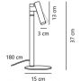 Nordlux Makoto lampa stołowa 1x5 W chrom 2620075033 zdj.2