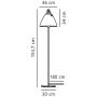Nordlux Strap lampa stojąca 1x40 W czarna 46234003 zdj.2