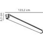 Nordlux Oakland lampa garażowa 22 W 123,2 cm 47736101 zdj.2