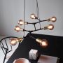 Nordlux Josefine lampa wisząca 7x60W czarna 2010303003 zdj.7