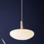 Nordlux Alton lampa wisząca 1x60 W biała-czarna-mosiądz 48973001 zdj.5