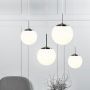Nordlux Cafe 25 lampa wisząca 1x60W biała/srebrna 39573001 zdj.3