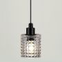 Nordlux Hollywood lampa wisząca 1x60W czarna/szkło przezroczyste 46483000 zdj.3