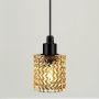 Nordlux Hollywood lampa wisząca 1x60W czarna/szkło bursztynowe 46483027 zdj.3