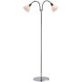 Nordlux Ray lampa stojąca 2x25 W chrom-opal biały 63224033 zdj.1