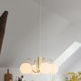 Nordlux Franca lampa wisząca 4x40 W biała-mosiądz 2312543035 zdj.7