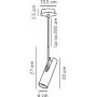 Nordlux MIB lampa wisząca 1x8 W chrom 71679933 zdj.2