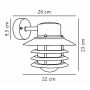 Nordlux Veje kinkiet zewnętrzny 1x60 W ocynkowany 74461031 zdj.2