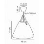 Nordlux Strap 48 lampa wisząca 1x40 W czarna 84353003 zdj.2