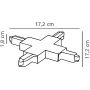 Nordlux Link X-Connector łącznik do szynoprzewodu czarny 86079903 zdj.2