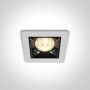 One Light Apollonos lampa do zabudowy 1x6W biały/czarny 50106B/W/W zdj.1