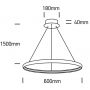 One Light Dolcedo lampa wisząca 1x19 W chrom 63048/C zdj.2