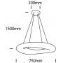 One Light Apidea lampa wisząca 1x80 W biała 63110C/W zdj.2