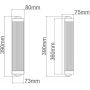 Orlicki Design Fumi Parette Cromo kinkiet 2x8W LED chrom/przezroczysty OR84474 zdj.2