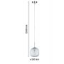 Paulmann Ruya lampa wisząca 1x20 W chrom 71143 zdj.2