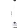 Paulmann Ruya lampa wisząca 1x20 W czarna 71147 zdj.2
