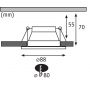 Paulmann Cole Coin lampa do zabudowy 1x6,5W czarny/srebrny 93407 zdj.2