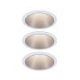 Paulmann Cole Coin lampa do zabudowy 3x6,5W biały/srebrny 93410 zdj.1