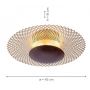 Paul Neuhaus Nevis lampa podsufitowa 1x18W LED złoty/rdzawy 6551-48 zdj.2