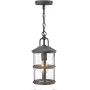 Quintiesse Lakehouse lampa wisząca zewnętrzna 1x60 W jasne drewno, postarzany cynk QN-LAKEHOUSE8-S-DZ zdj.1