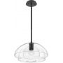 Quintiesse Lotus lampa wisząca 1x60 W czarna-przezroczysta QN-LOTUS-P-BLK zdj.1
