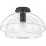 Quintiesse Lotus lampa wisząca 1x60 W czarna-przezroczysta QN-LOTUS-P-BLK zdj.2