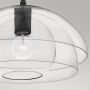 Quintiesse Lotus lampa wisząca 1x60 W czarna-przezroczysta QN-LOTUS-P-BLK zdj.4