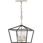 Quintiesse Stinson lampa wisząca 4x60 W czarna-polerowany nikiel QN-STINSON-4P-M-BK zdj.1
