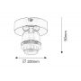 Rabalux Bottom lampa podsufitowa 1x60 W chrom 1301 zdj.2