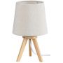 Rabalux Lychee lampa stołowa 1x25W szary/buk 2068 zdj.1