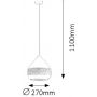 Rabalux Kaia lampa wisząca 1x40 W biała 2279 zdj.2