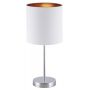 Rabalux Monica lampa stołowa 1x60W chrom/biały/złoty 2528 zdj.1
